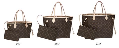 louis vuitton monogram canvas neverful gm|louis vuitton neverfull size comparison.